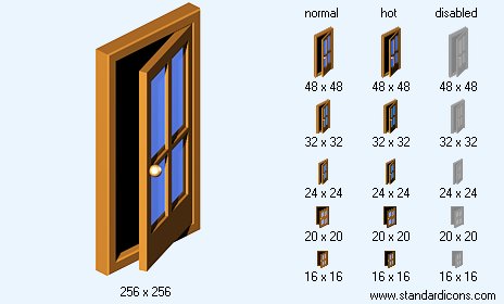 Open Door Icon Images