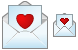 Love message icons