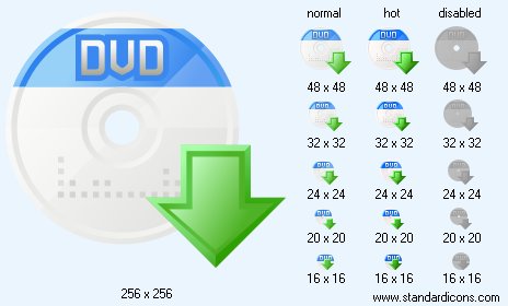 DVD Downloads Icon Images