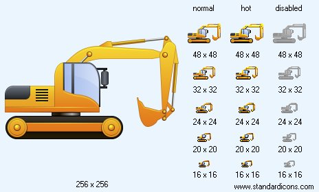 Excavator Icon Images