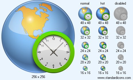 Global Time Icon Images