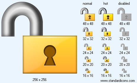 Open Lock Icon Images