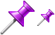 Purple pin icons