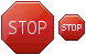 Stop sign ico