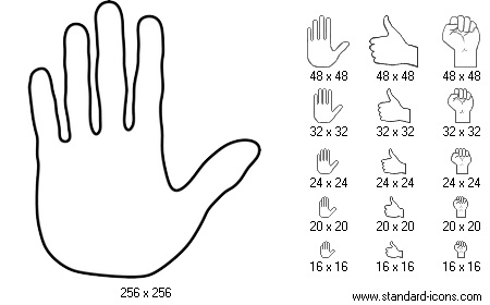 Standard Hand Icons