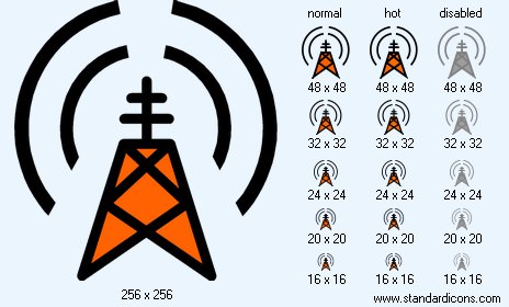 Telecommunications Infrastructure Icon Images