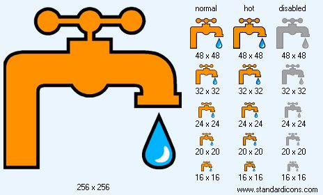 Water Supply Infrastructure Icon Images