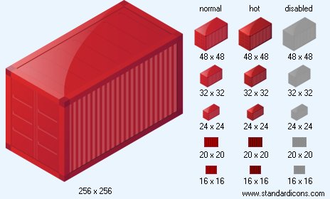 Freight Container Icon Images