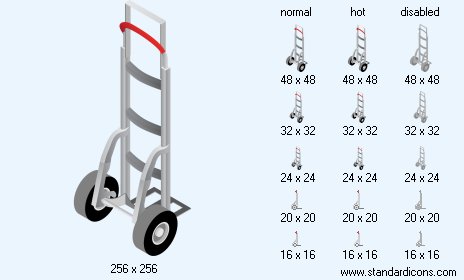 Hand Truck Icon Images