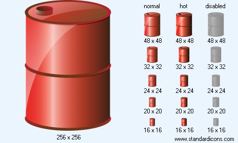 Metal Barrel Icon Images