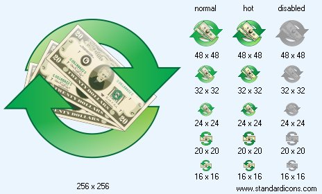 Money Turnover Icon Images