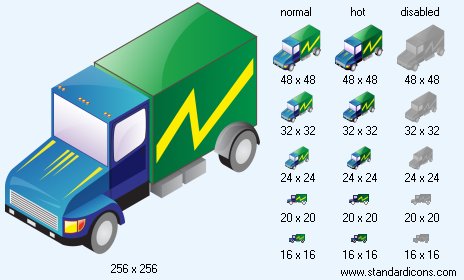 Panel Truck Icon Images