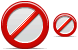 Forbidden icons