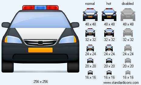 Police Car Icon Images