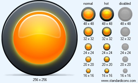 Yellow LED Icon Images