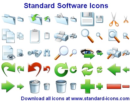 Standard Software Icons screenshot