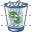 Full recycle bin icon