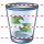 Empty recycle bin icon
