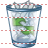 Full recycle bin icon