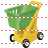 Hand cart icon