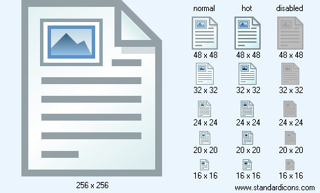 Text And Image Icon Images