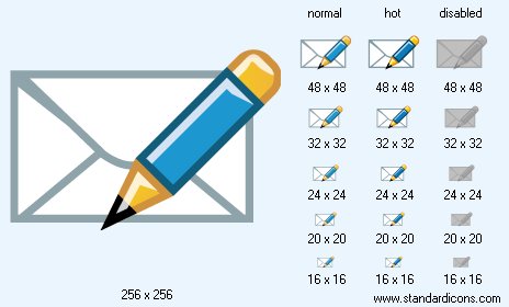 Write E-Mail Icon Images
