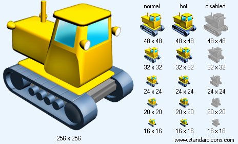 Catterpilar Traktor V4 Icon Images