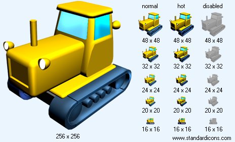 Catterpillar Tractor V1 Icon Images