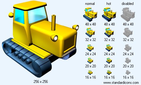 Catterpillar Tractor V2 Icon Images