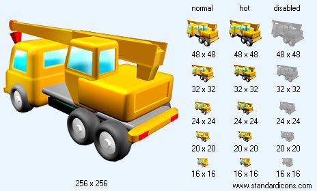 Crane Truck V4 Icon Images