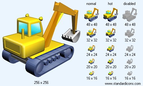 Excavator V3 Icon Images