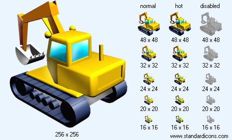 Excavator V4 Icon Images