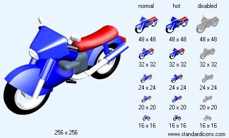 Motocycle V1 Icon Images