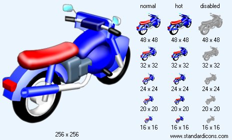 Motocycle V3 Icon Images