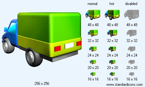 Panel Truck V4 Icon Images