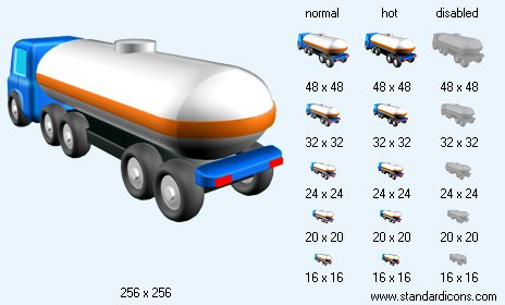 Tank Truck V4 Icon Images