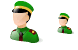Army officer icons