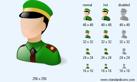 Army Officer Icon Images