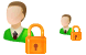 Locked user icons