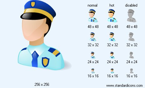 Policeman Icon Images