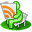 Green RSS reader icon