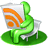 Green RSS reader icon