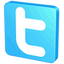 Blue twitter icon