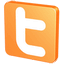 Orange twitter icon