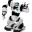 Armed robot icon