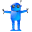 Blue robot icon