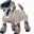 Dog robot icon
