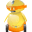 Happy robot icon