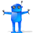 Blue robot SH icon