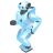 Dancing robot icon